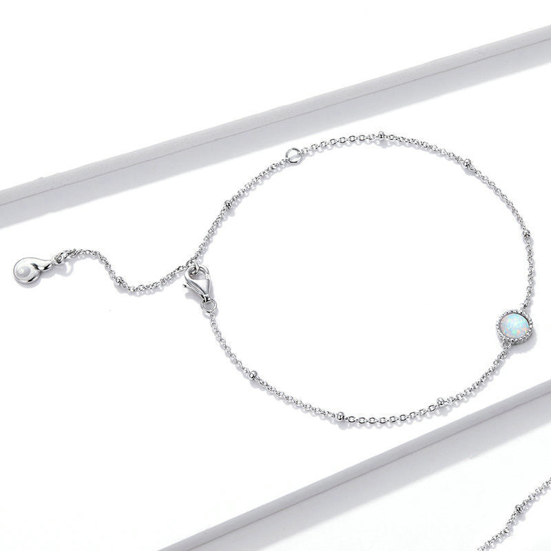 Opal Solitaire Bracelet