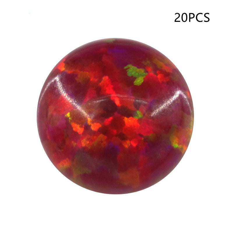 Round Opal Gemstones Loose | Fire & Multicolor Opal Cabochons | Opal for Jewelry Making | 3mm–10mm Opal Stones