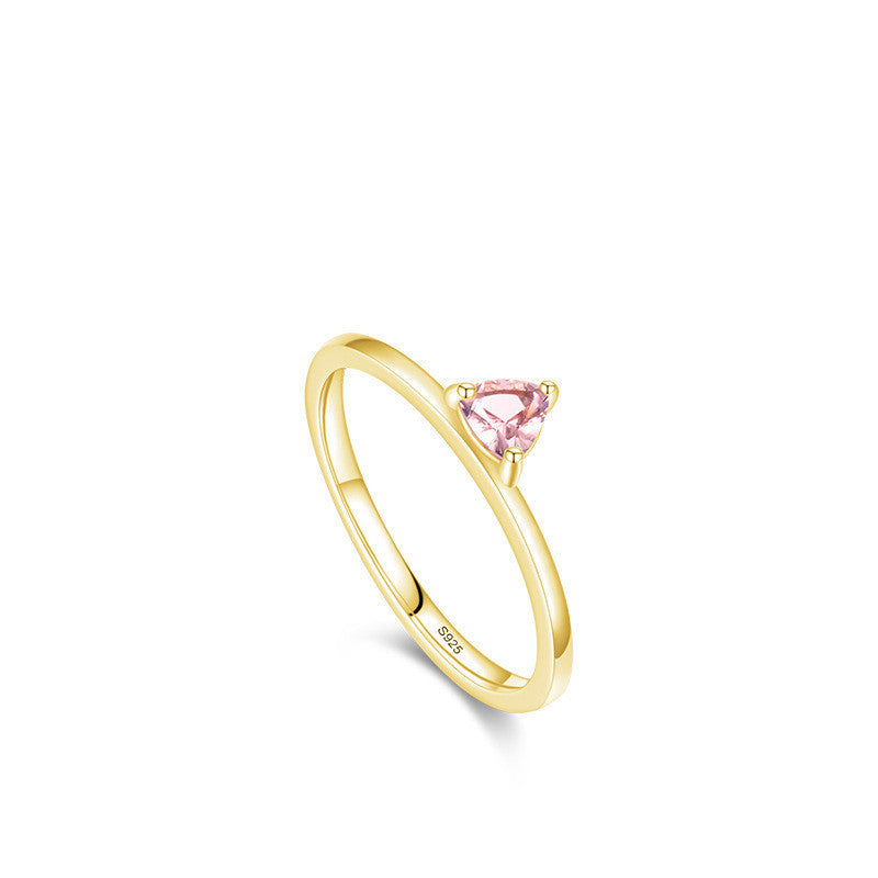 Opal and Morganite Ring in Sterling Silver | Designer Opal Morganite Gemstone Ring | October Birthstone Gift for Her