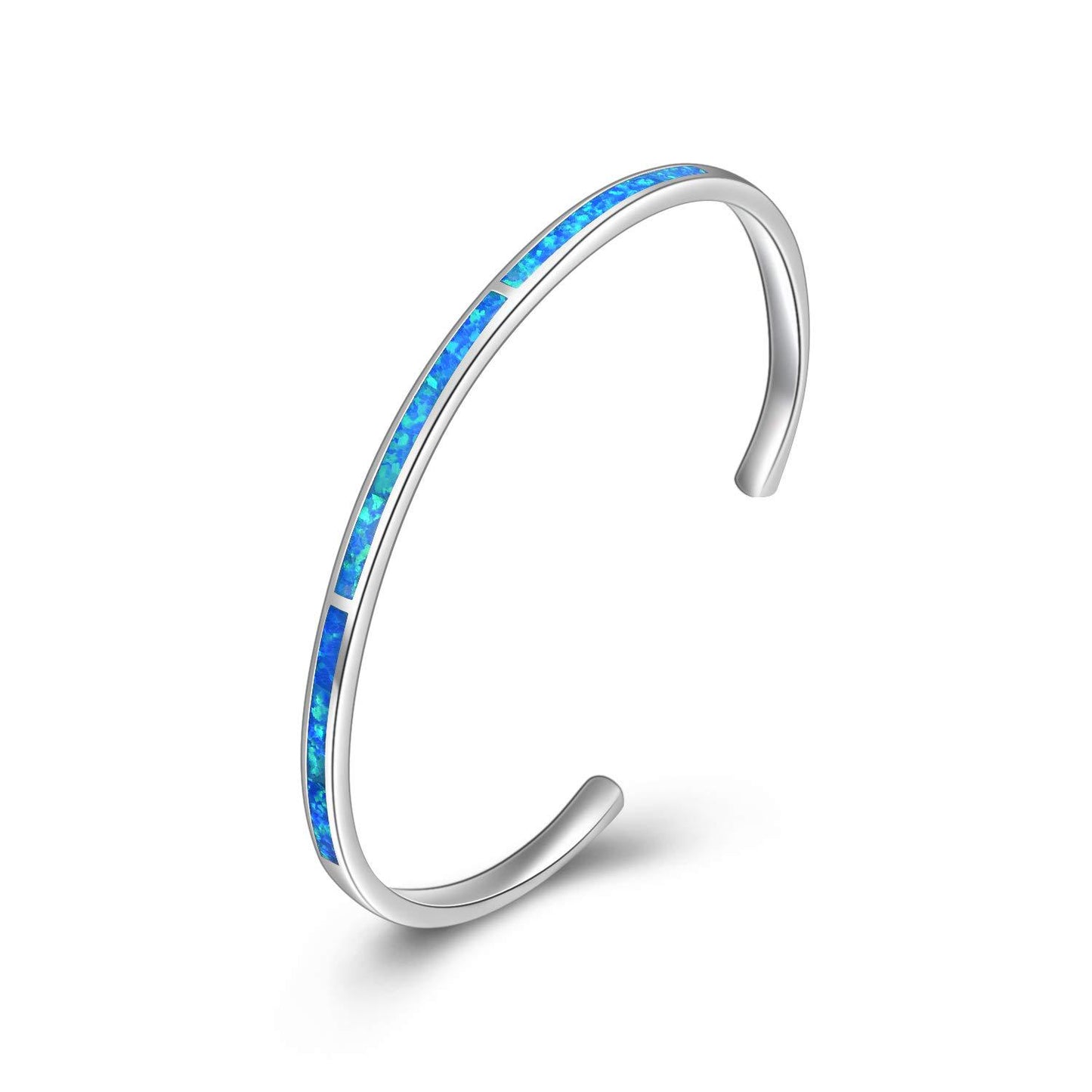 Opal Hawaiian Style Surfing Wave Pattern Bracelet