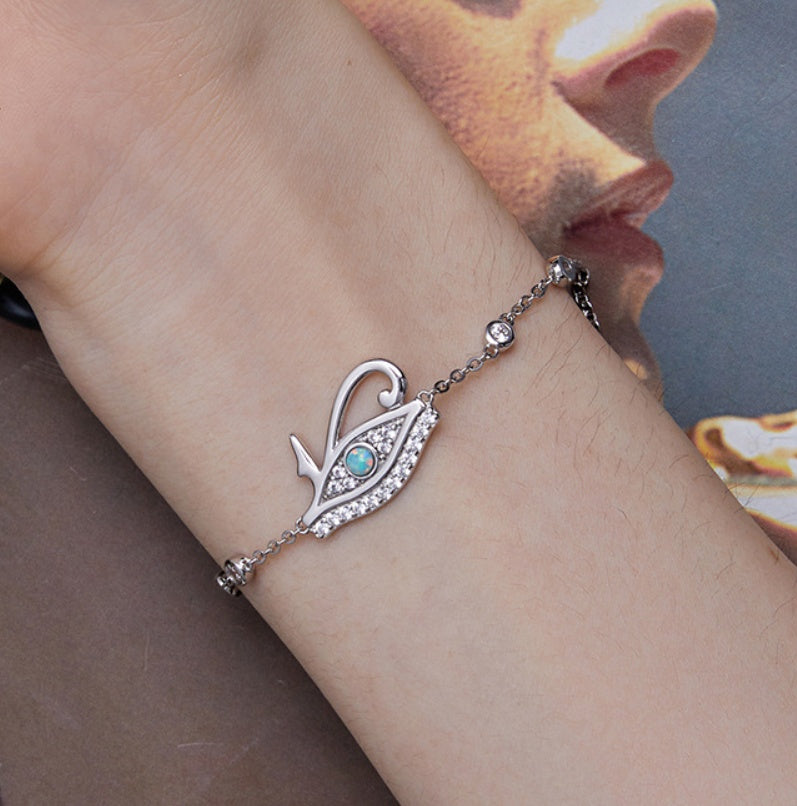 Horus Eye Opal Bracelet