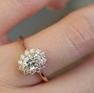 Oval Opal Halo Ring in 925 Sterling Silver | Bridal and Anniversary Opal Ring Gift for Her