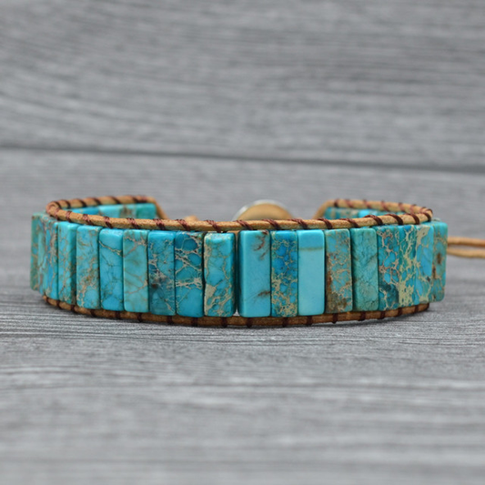 Handmade Turquoise Wrap Bracelet