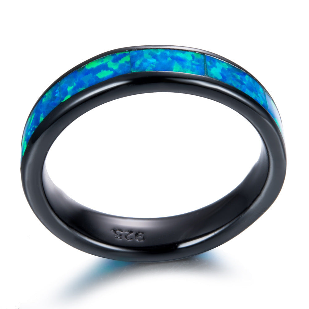 Black Gold Opal Ring | Bold Statement Opal Gemstone Ring | October Birthstone Gift for Her