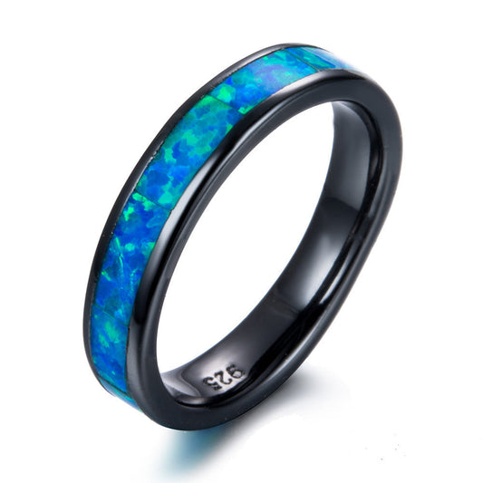 Black Gold Opal Ring | Bold Statement Opal Gemstone Ring | October Birthstone Gift for Her