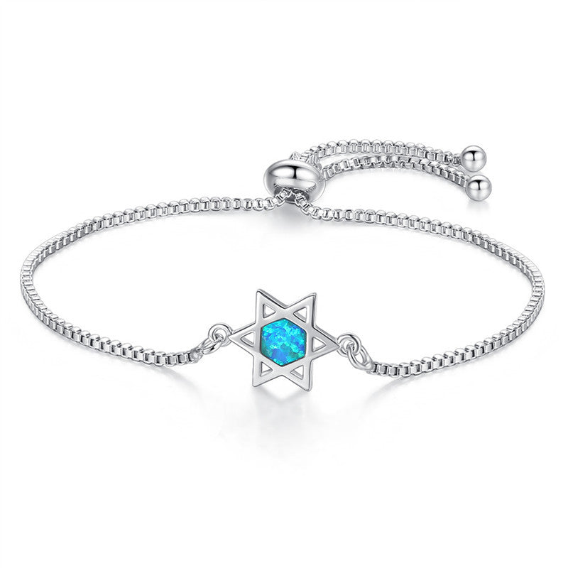 Ocean Crab & Star Opal Bracelet