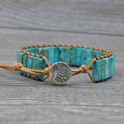 Handmade Turquoise Wrap Bracelet