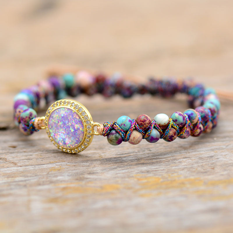 Oval Opal Emperor Stone Bracelet
