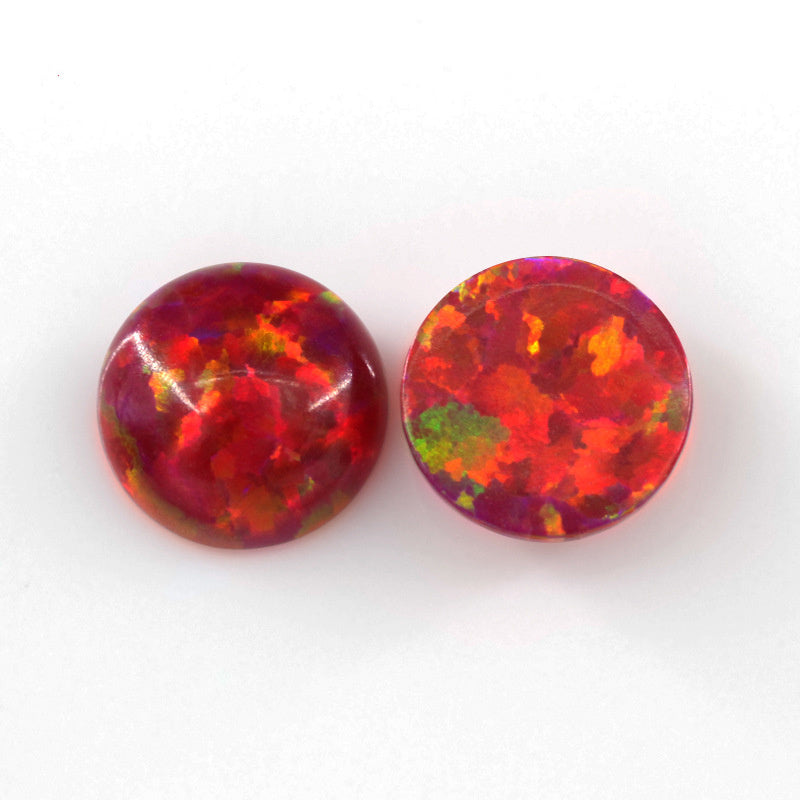 Round Opal Gemstones Loose | Fire & Multicolor Opal Cabochons | Opal for Jewelry Making | 3mm–10mm Opal Stones