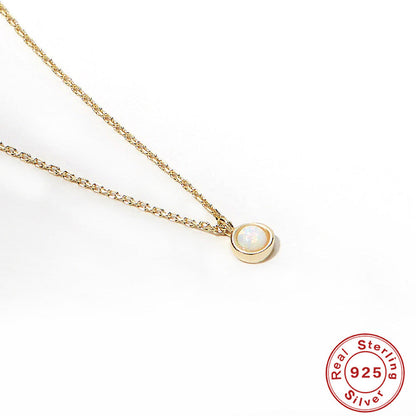 Dainty Opal Necklace