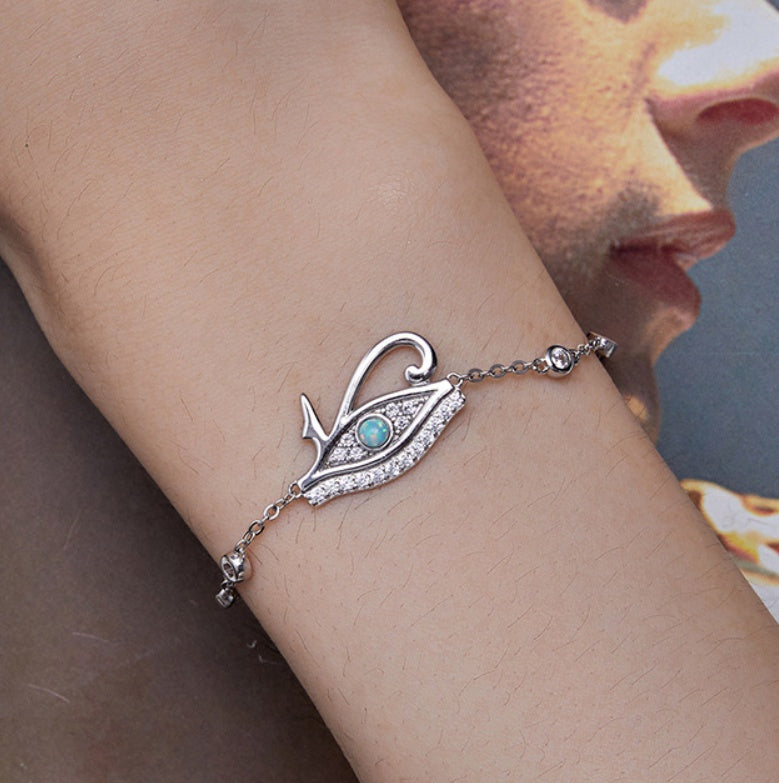 Horus Eye Opal Bracelet