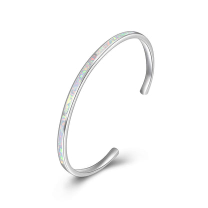 Opal Hawaiian Style Surfing Wave Pattern Bracelet