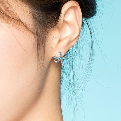 Starfish Stud Earrings 925 Sterling Silver