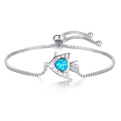 Ocean Crab & Star Opal Bracelet