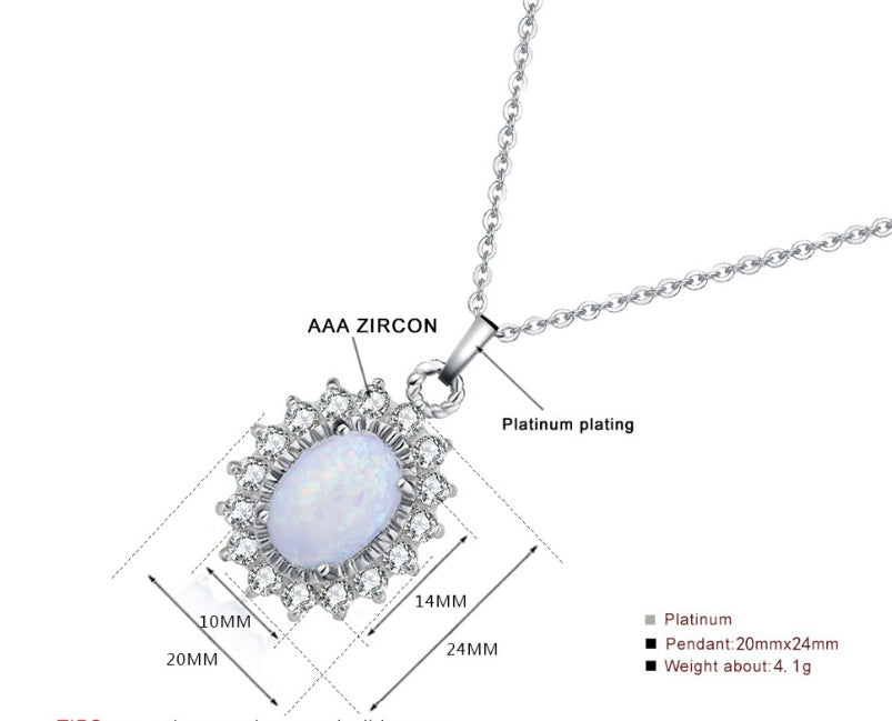 Six-Claw Opal Necklace