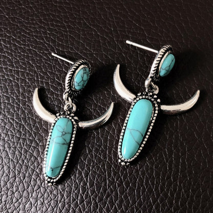 Vintage S925 Silver Plated Long Drop Statement Earrings