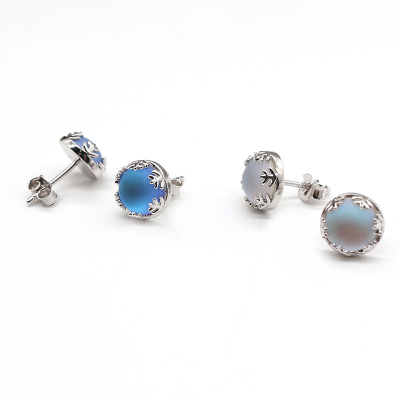 Natural Moonstone s925 sterling silver earrings