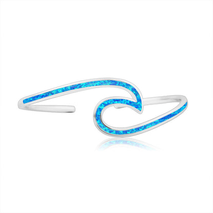 Blue Opal Wave Bracelet