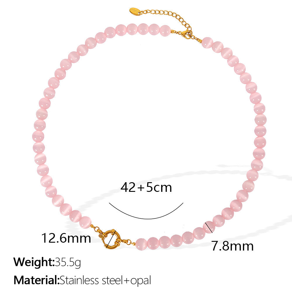 Opal Beaded Necklace