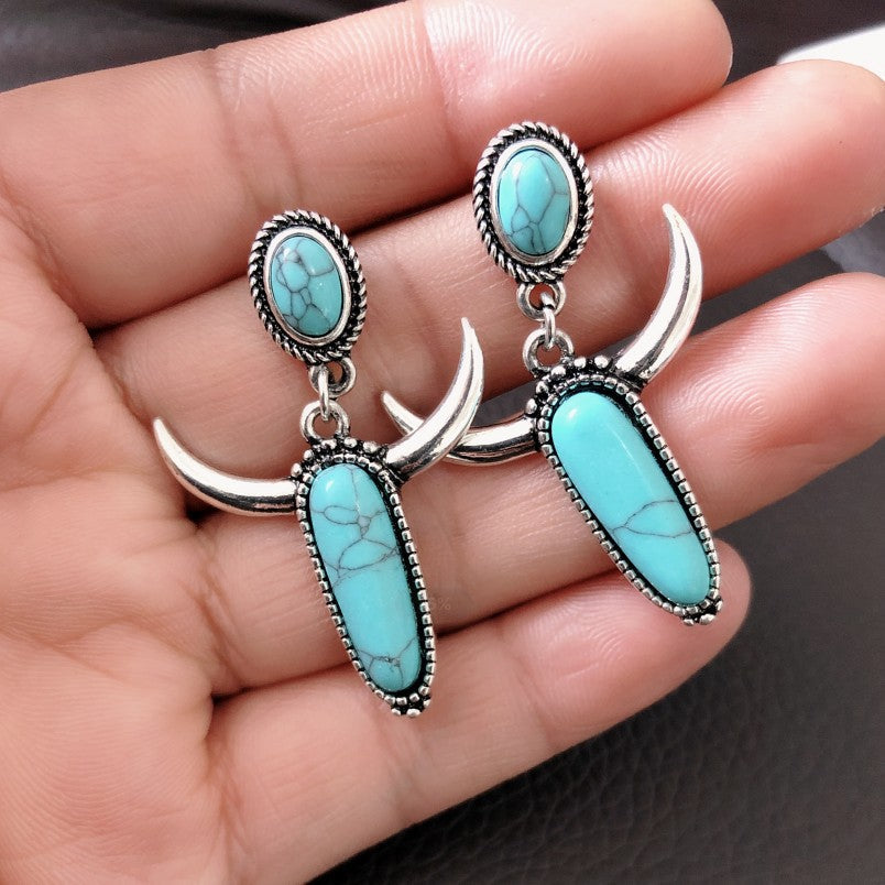 Vintage S925 Silver Plated Long Drop Statement Earrings