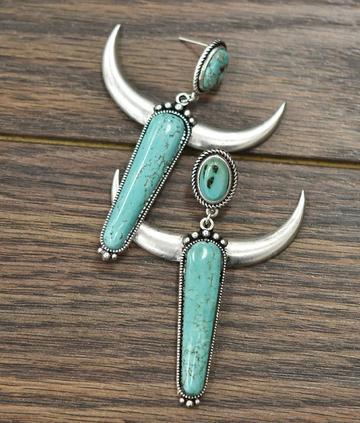 Vintage S925 Silver Plated Long Drop Statement Earrings
