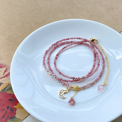 Natural 3mm Opal Love Bracelet