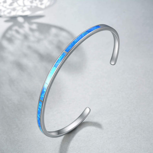 Opal Hawaiian Style Surfing Wave Pattern Bracelet
