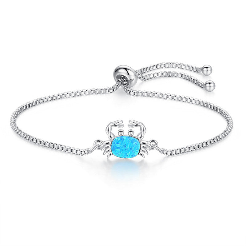 Ocean Crab & Star Opal Bracelet