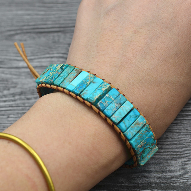 Handmade Turquoise Wrap Bracelet