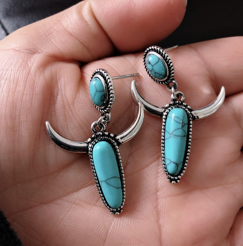 Vintage S925 Silver Plated Long Drop Statement Earrings