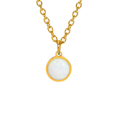 Blue Opal Pendant Necklace 925 Sterling Silver | Elegant Opal Jewelry Gift for Women