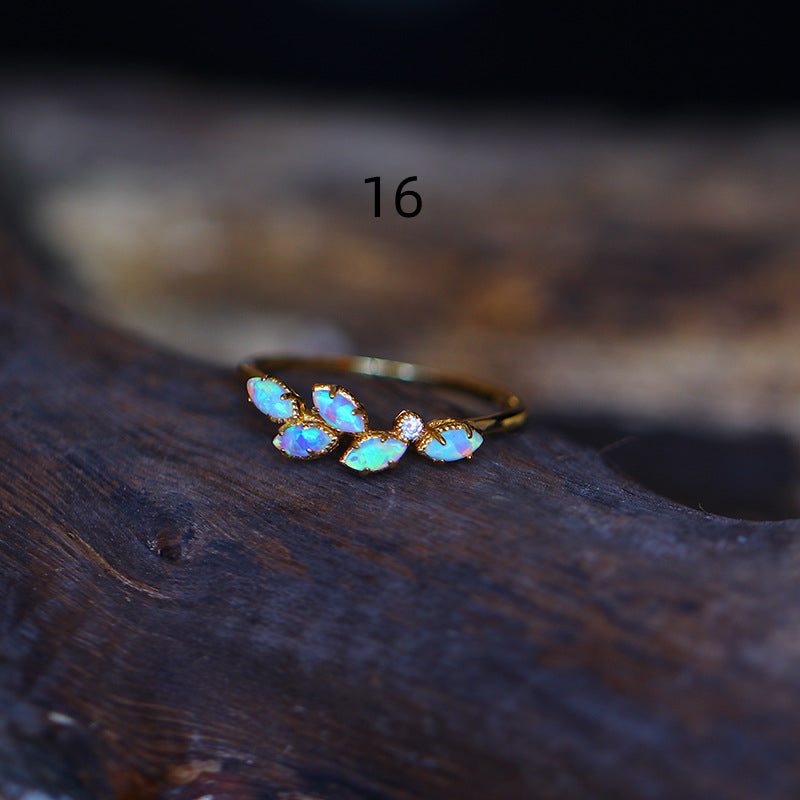 Marquise Opal Necklace and Ring Set in 925 Sterling Silver | Matching Opal Jewelry Set | October Birthstone Gift for Her