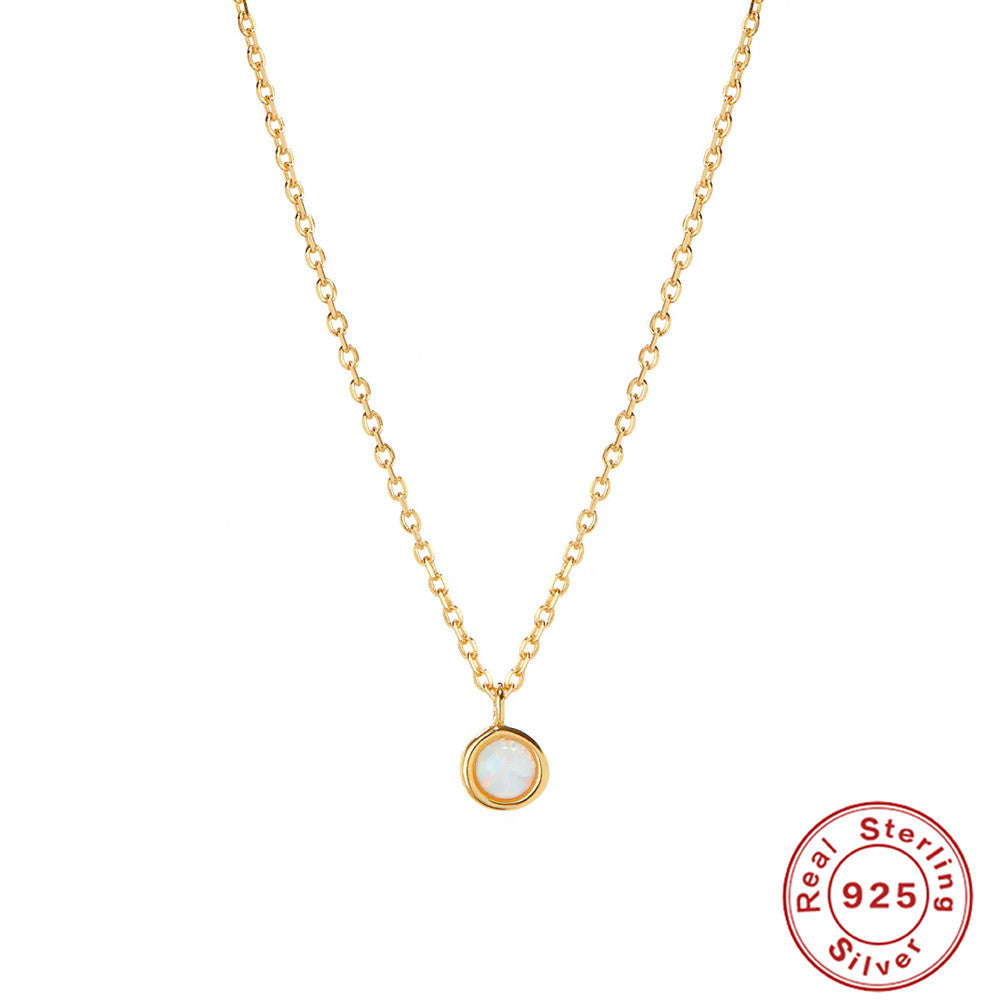 Dainty Opal Necklace