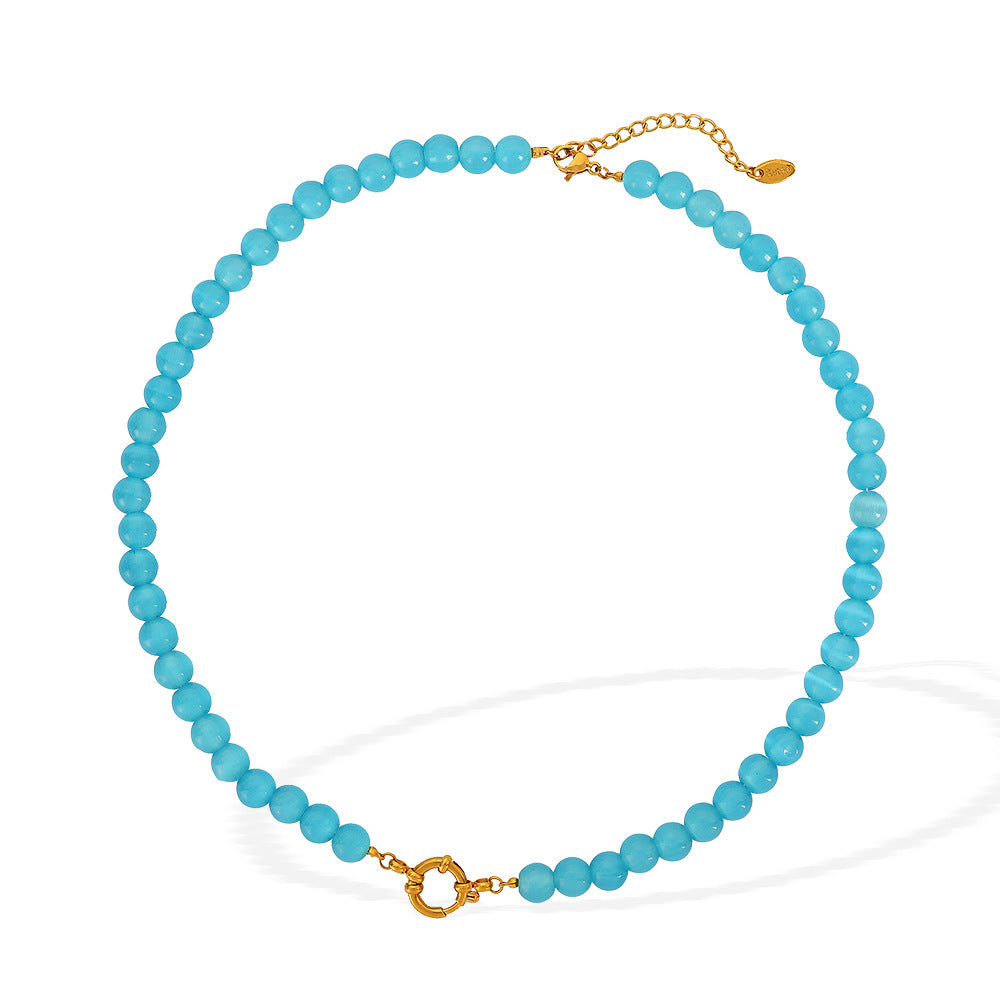 Opal Beaded Necklace