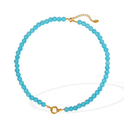 Opal Beaded Necklace