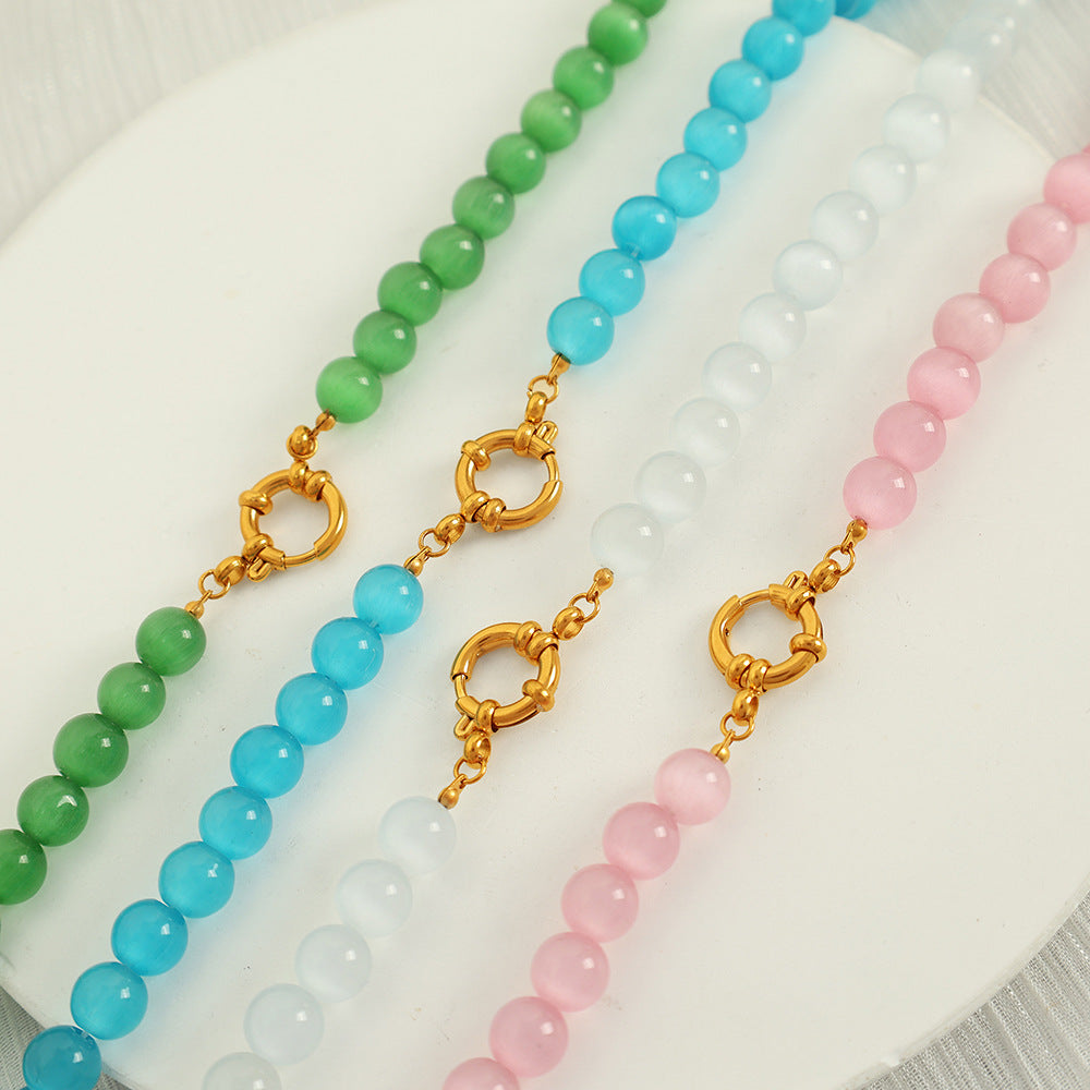 Opal Beaded Necklace