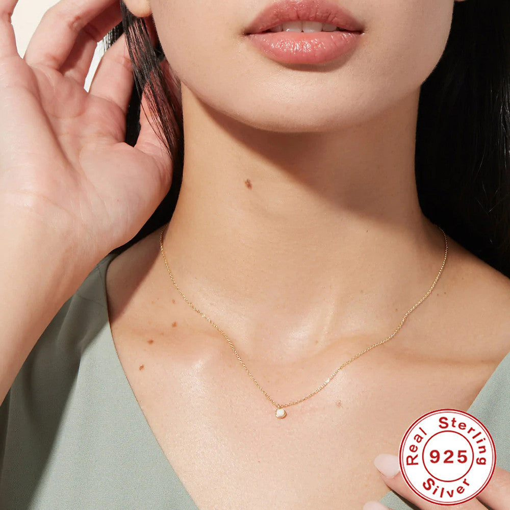 Dainty Opal Necklace