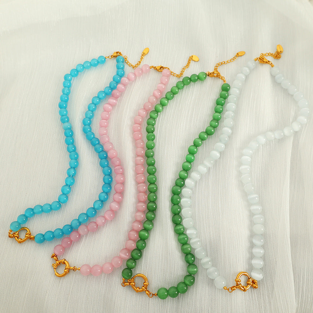 Opal Beaded Necklace