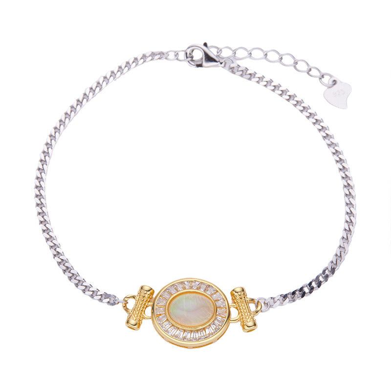 Luxury Natural Opal Bracelet S925 Sterling Silver