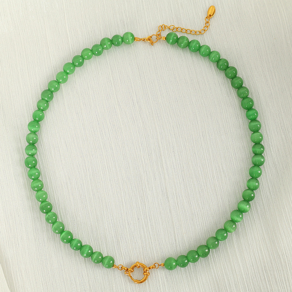 Opal Beaded Necklace