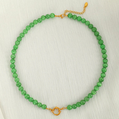 Opal Beaded Necklace