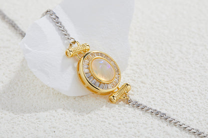 Luxury Natural Opal Bracelet S925 Sterling Silver