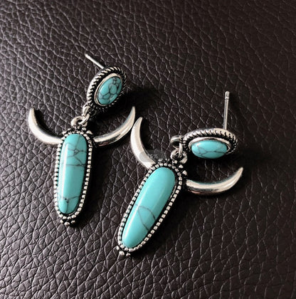 Vintage S925 Silver Plated Long Drop Statement Earrings