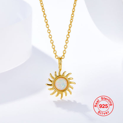 Sunburst Opal Necklace