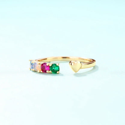 Natural Opal Stone Ring in 9K Gold | Genuine Opal Gemstone Gold Ring | October Birthstone Luxury Gift for Her