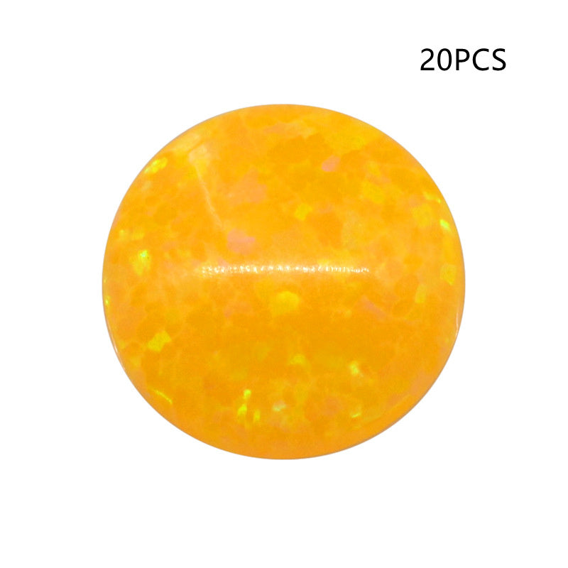 Round Opal Gemstones Loose | Fire & Multicolor Opal Cabochons | Opal for Jewelry Making | 3mm–10mm Opal Stones