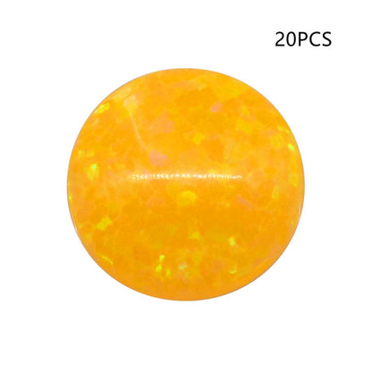 Round Opal Gemstones Loose | Fire & Multicolor Opal Cabochons | Opal for Jewelry Making | 3mm–10mm Opal Stones