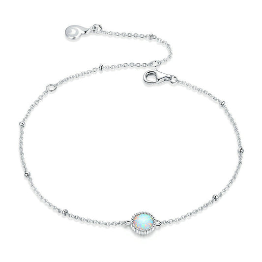 Opal Solitaire Bracelet