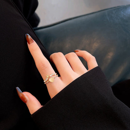 Niche Design Opal Ring | Unique Designer Opal Gemstone Ring | October Birthstone Gift for Her