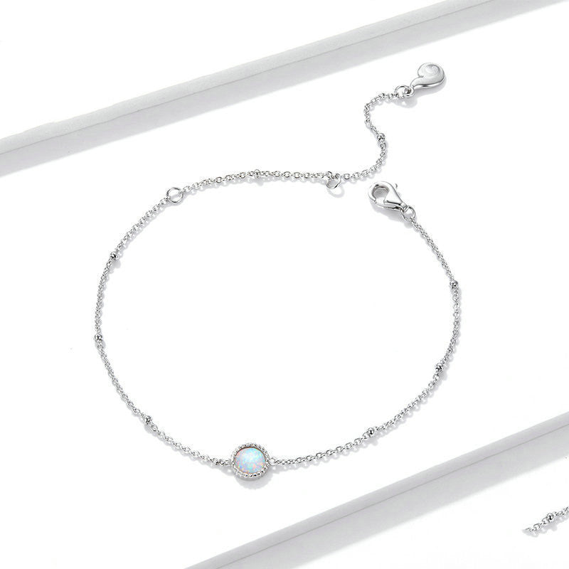 Opal Solitaire Bracelet
